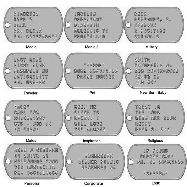 Dog Tags Military Dog Tags Personalized Dog Tag Pet ID Tag Customized 